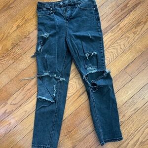 Wild Fable Black Skinny Jeans Distressed